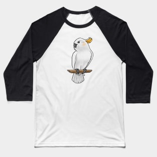 Bird - Citron Cockatoo - Crest Down Baseball T-Shirt